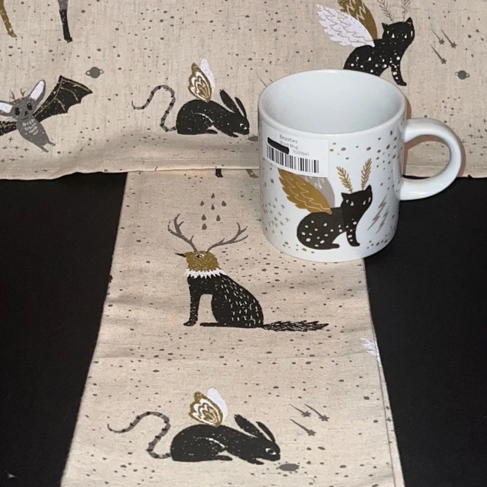 “Cosmic” metal pencil box & “Beasties” cup-NWT